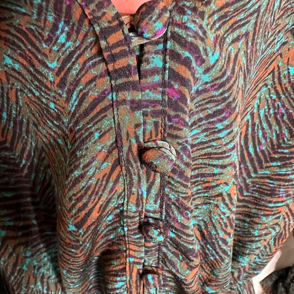 Wrangler Retro Antique Button Fit and Flare Women's Green Patterned Dress - S - Picture 8 of 10